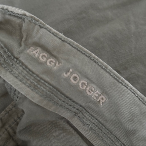 AMERICAN EAGLE | BAGGY JOGGER MILITARY FIELD STRETCH ARMY GREEN CARGO PANTS - Picture 8 of 12